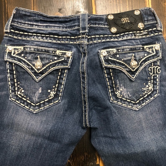 Miss Me JP5377B Boot Cut Dark Jeans. Color DK 26C SZ 26 - Picture 2 of 8